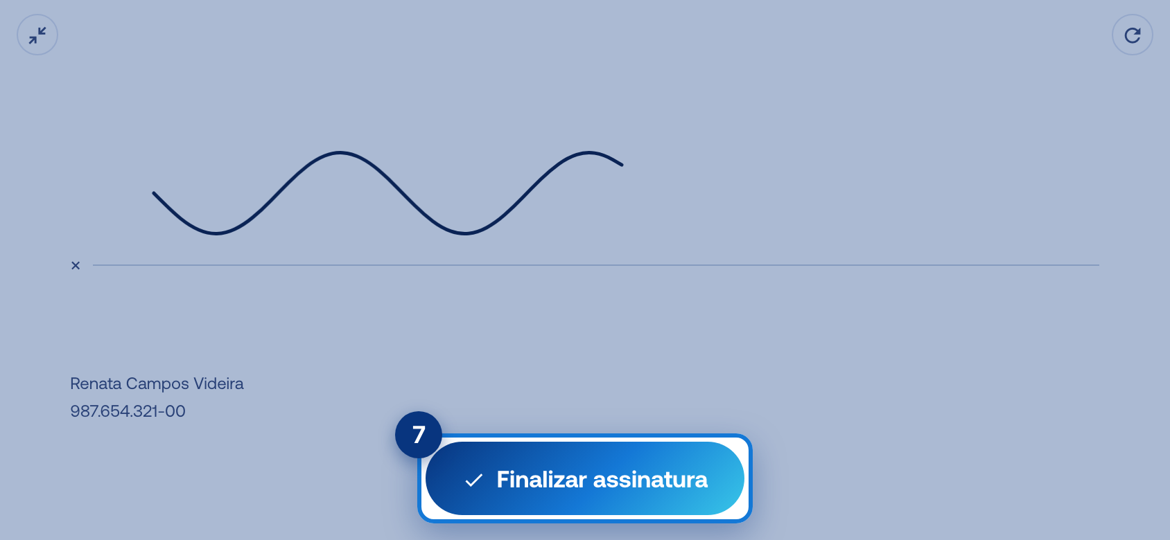 Tela do portal com Finalizar assinatura em destaque